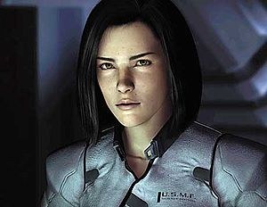 Aki Ross, a CG woman with long hair.