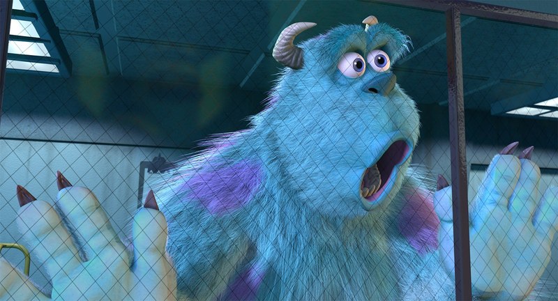 Sulley, a large furry blue monster.