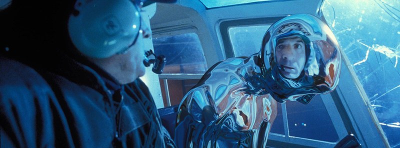 The chrome T-1000 rising out of a floor.