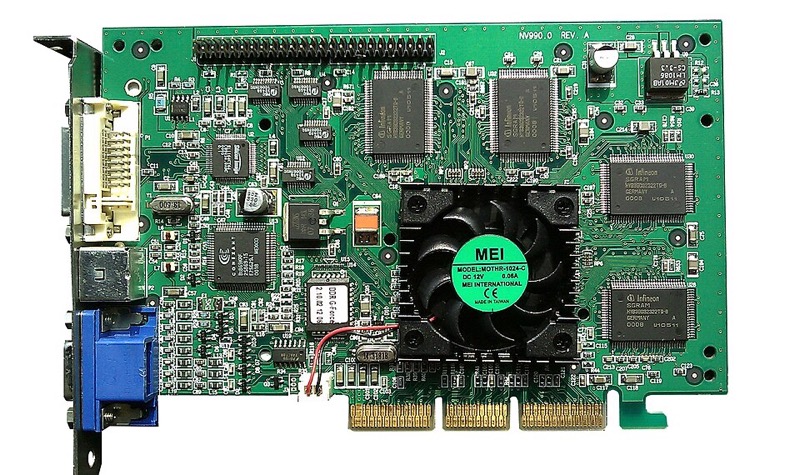 A VisionTek GeForce 256 DDR graphics card.